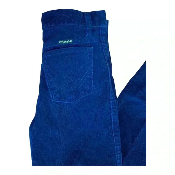 Vintage boys blue corduroy regular Wrangler jeans pants -12 - Picture 5 of 6